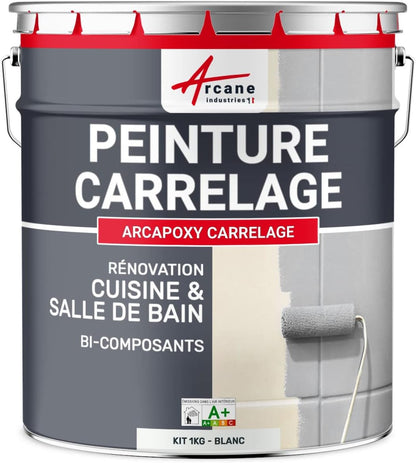Peinture professionnelle carrelage cuisine & salle de bain – Époxy bi-composant – Imperméable & haute résistance