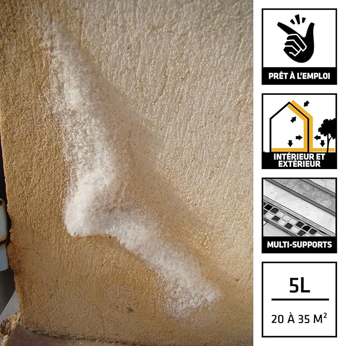 Sikagard-165 Stop Salpêtre – Traitement Anti-Salpêtre & Humidité – Intérieur / Extérieur (5L) - Shop Stone Creation