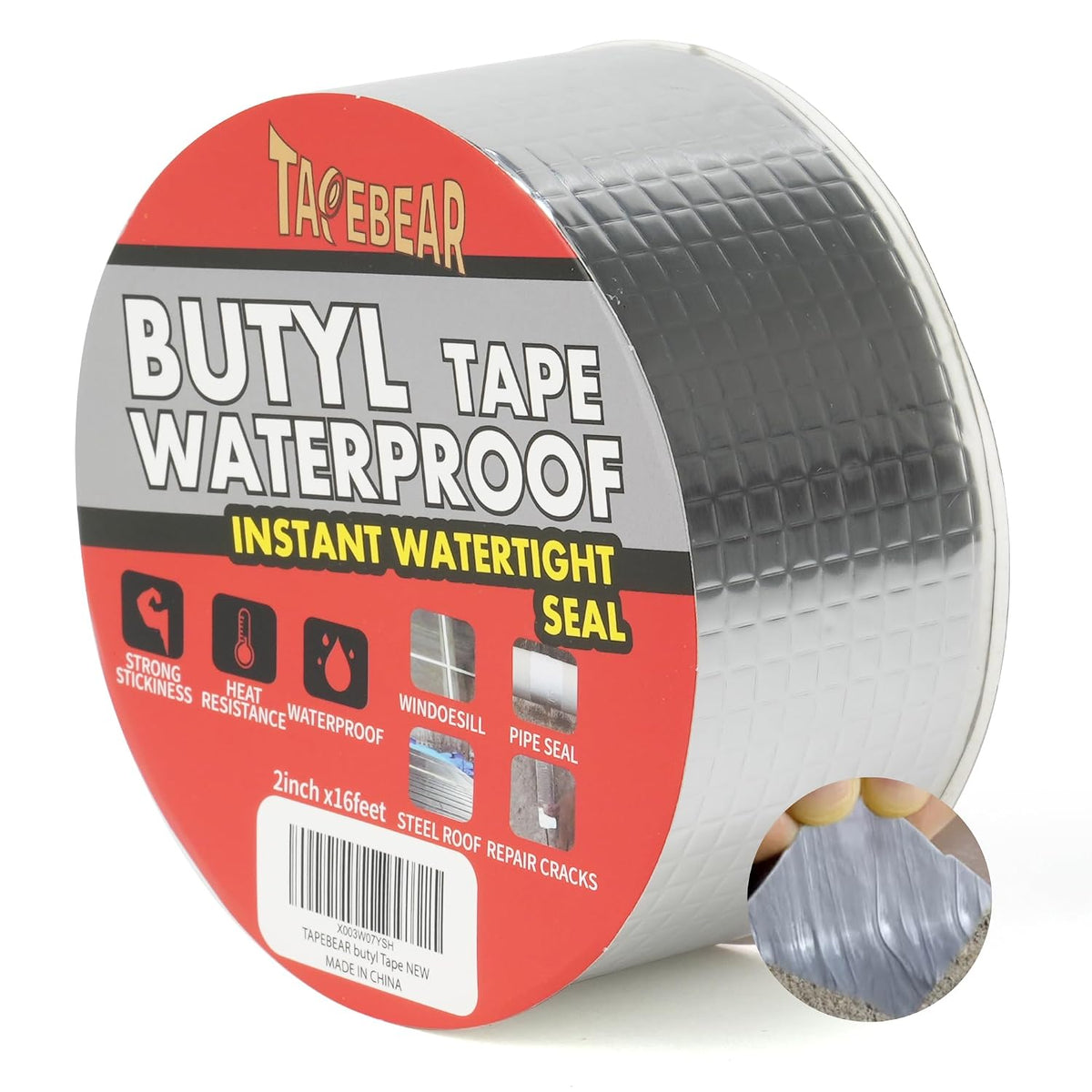 Ruban d’Étanchéité Butyle Professionnel Aluminium – 50 mm × 5 m – Lot de 30 Rouleaux - Shop Stone Creation