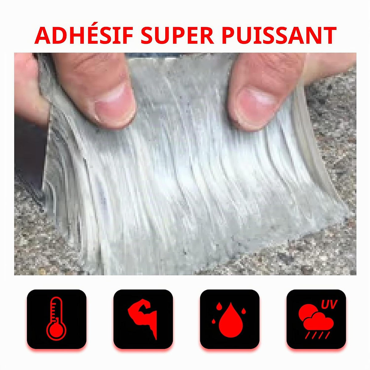 Ruban d’Étanchéité Butyle Professionnel Aluminium – 50 mm × 5 m – Lot de 30 Rouleaux - Shop Stone Creation