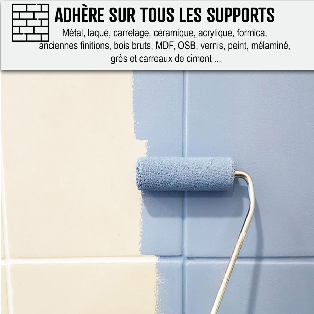 Peinture professionnelle carrelage cuisine & salle de bain – Époxy bi-composant – Imperméable & haute résistance