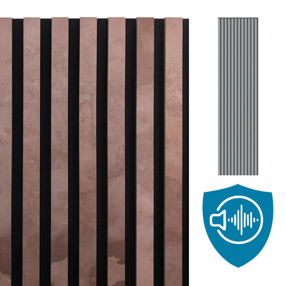 Panneau Acoustique en Feuille de Pierre Naturelle Terra Rosso – Design Premium & Haute Absorption Acoustique - Shop Stone Creation