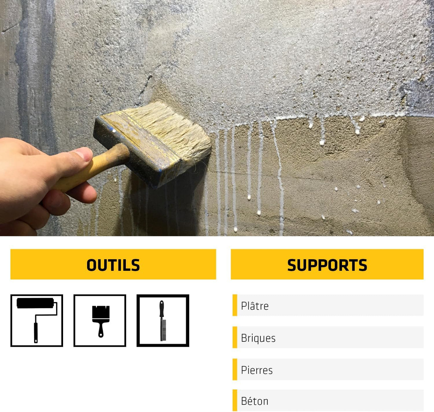 Sika Imper Mur – Traitement Anti-Humidité & Anti-Salpêtre – Résine Mur Intérieur (2L) - Shop Stone Creation