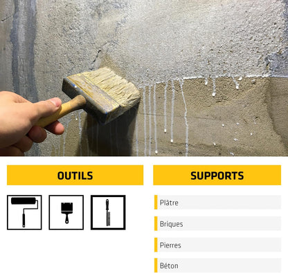 Sika Imper Mur – Traitement Anti-Humidité & Anti-Salpêtre – Résine Mur Intérieur (2L) - Shop Stone Creation