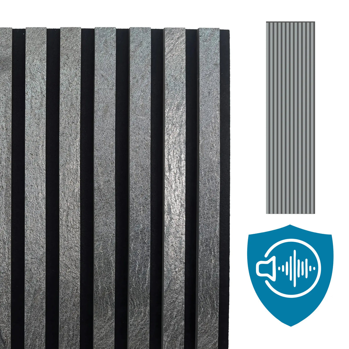 Panneau Acoustique en Feuille de Pierre Naturelle Galaxy Black – Design Premium & Haute Absorption Acoustique - Shop Stone Creation
