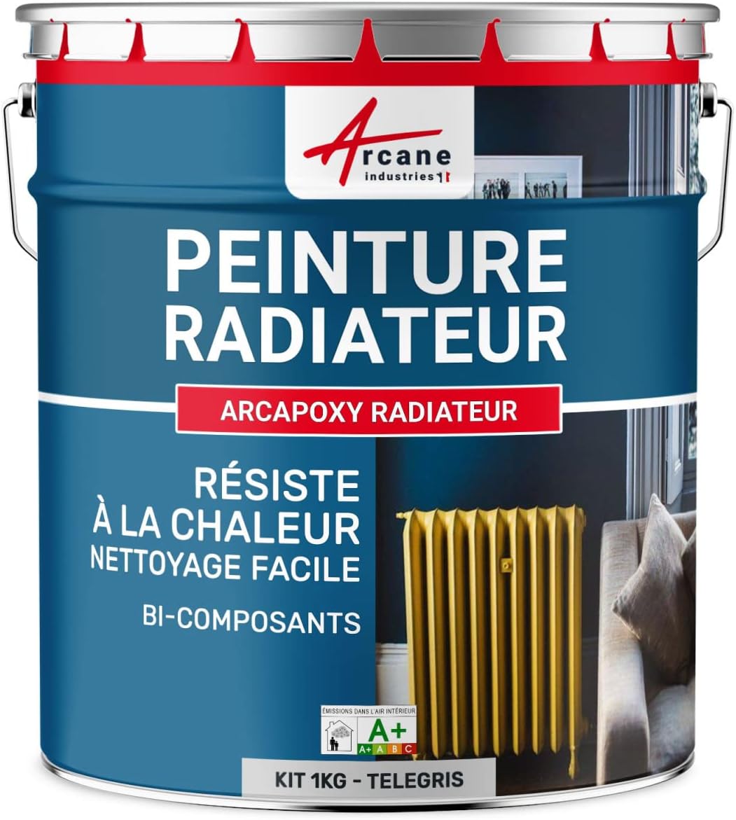 Peinture professionnelle radiateur – Résine époxy bi-composant – Haute résistance à la chaleur & aux chocs