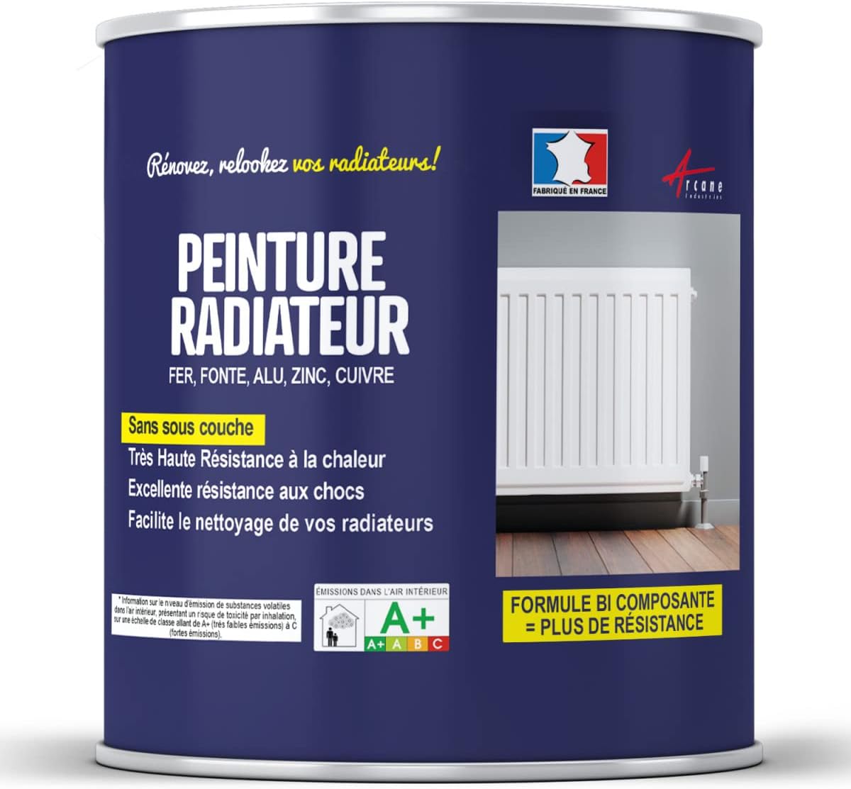 Peinture professionnelle radiateur – Résine époxy bi-composant – Haute résistance à la chaleur & aux chocs