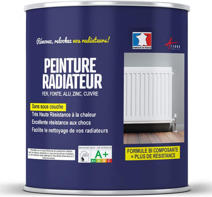 Peinture professionnelle radiateur – Résine époxy bi-composant – Haute résistance à la chaleur & aux chocs
