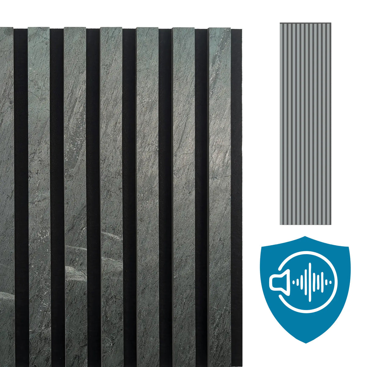 Panneau Acoustique en Feuille de Pierre Naturelle Green River – Design Premium & Haute Absorption Acoustique - Shop Stone Creation