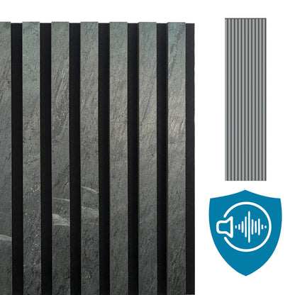 Panneau Acoustique en Feuille de Pierre Naturelle Green River – Design Premium & Haute Absorption Acoustique - Shop Stone Creation