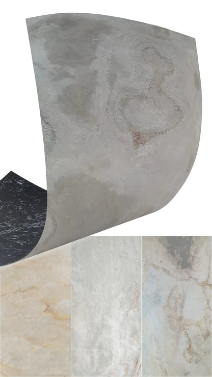 Feuille de Pierre Naturelle BLANCO – Beige Clair, Gris & Nuances Minérales – Mur, Salle de Bain & Mobilier - Shop Stone Creation
