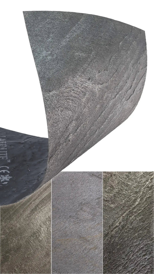 Feuille de Pierre Naturelle GALAXY BLACK – Noir & Gris Anthracite Scintillant – Mur, Salle de Bain & Mobilier - Shop Stone Creation