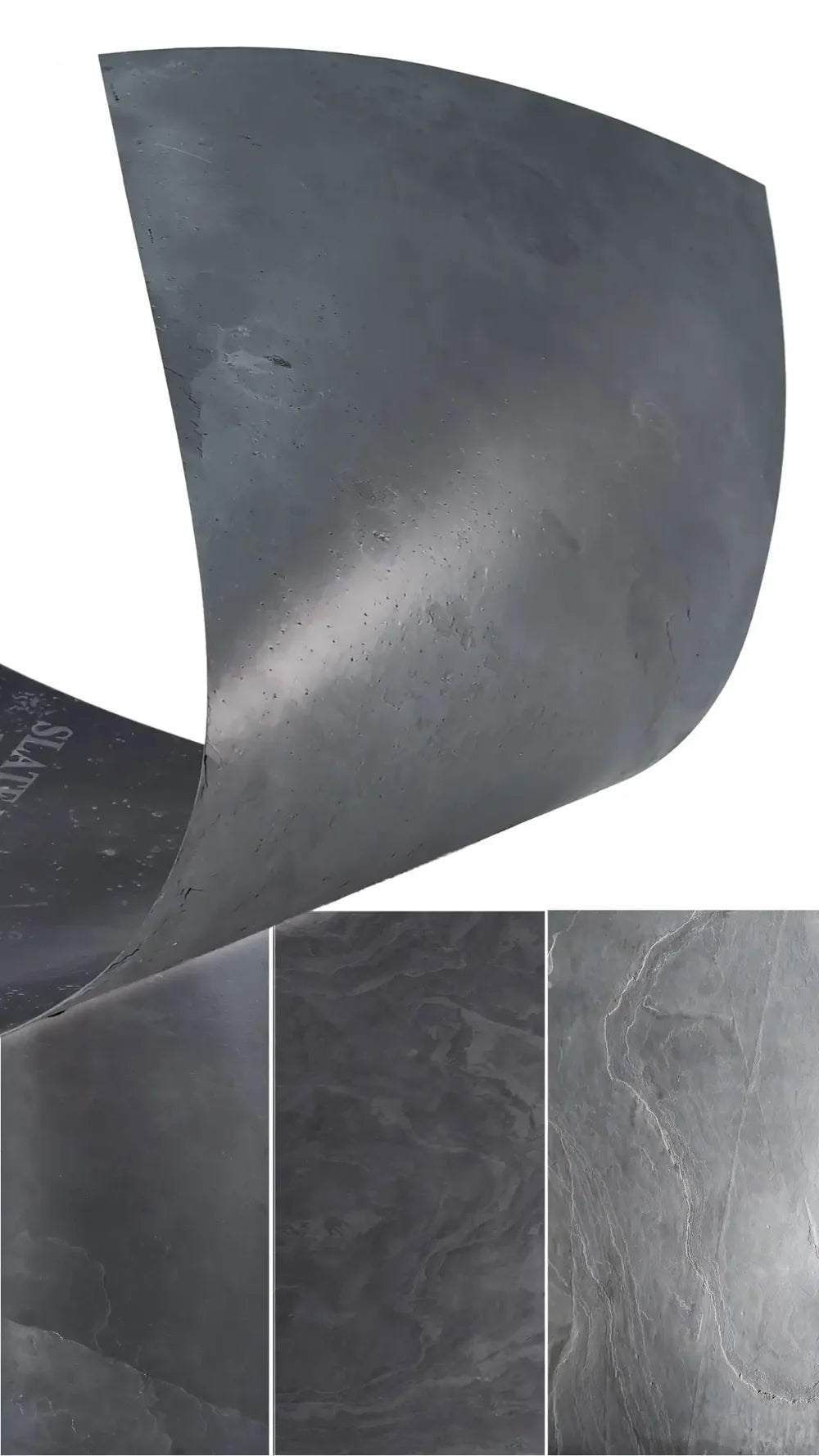 Feuille de Pierre Naturelle NERO – Noir & Gris Anthracite – Mur, Salle de Bain & Mobilier - Shop Stone Creation