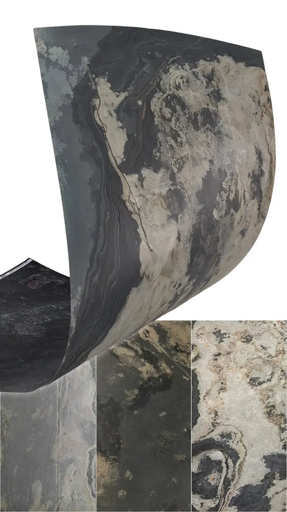 Feuille de Pierre Naturelle RUSTIQUE – Ardoise Multicolore Brun, Rouille & Gris – Mur, Salle de Bain & Mobilier - Shop Stone Creation