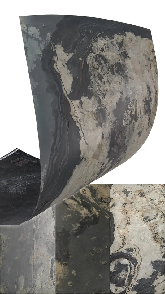 Feuille de Pierre Naturelle RUSTIQUE – Ardoise Multicolore Brun, Rouille & Gris – Mur, Salle de Bain & Mobilier - Shop Stone Creation
