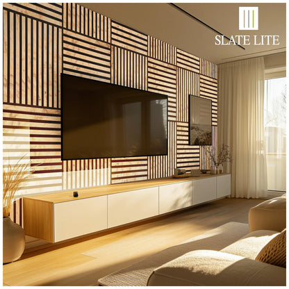 Panneau Acoustique en Feuille de Pierre Naturelle – Design Premium & Haute Absorption Acoustique