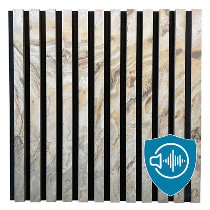 Panneau Acoustique en Feuille de Pierre Naturelle – Design Premium & Haute Absorption Acoustique