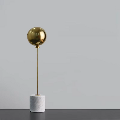 Sculpture décorative ballon sur base en marbre – Design Stone Creation