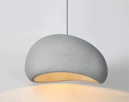 Lampe Suspendue Kumo Stone — Design Wabi Sabi & Moderne