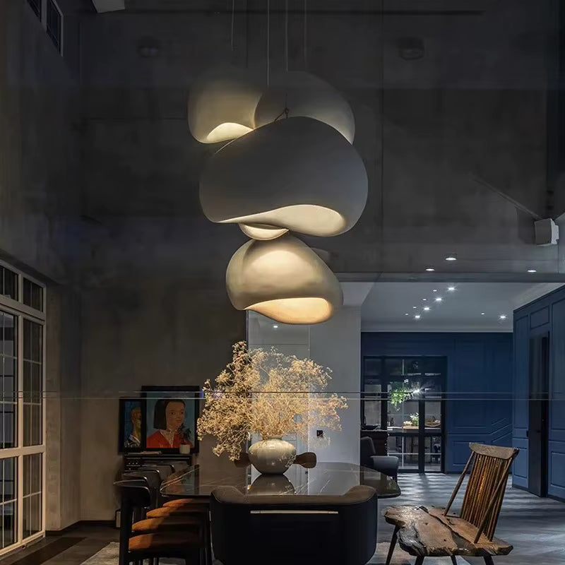 Lampe Suspendue Kumo Stone — Design Wabi Sabi & Moderne