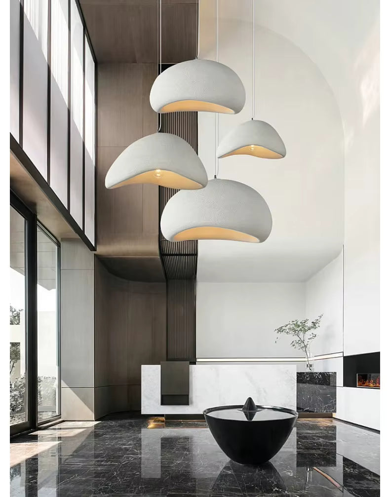 Lampe Suspendue Kumo Stone — Design Wabi Sabi & Moderne