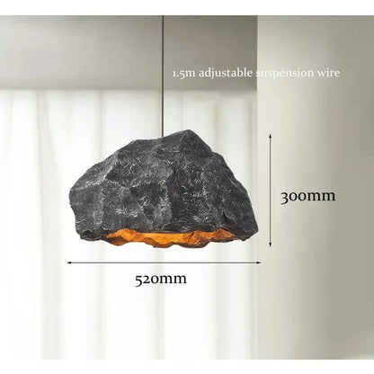 Lampe Rock Design – Suspension Moderne effet Pierre
