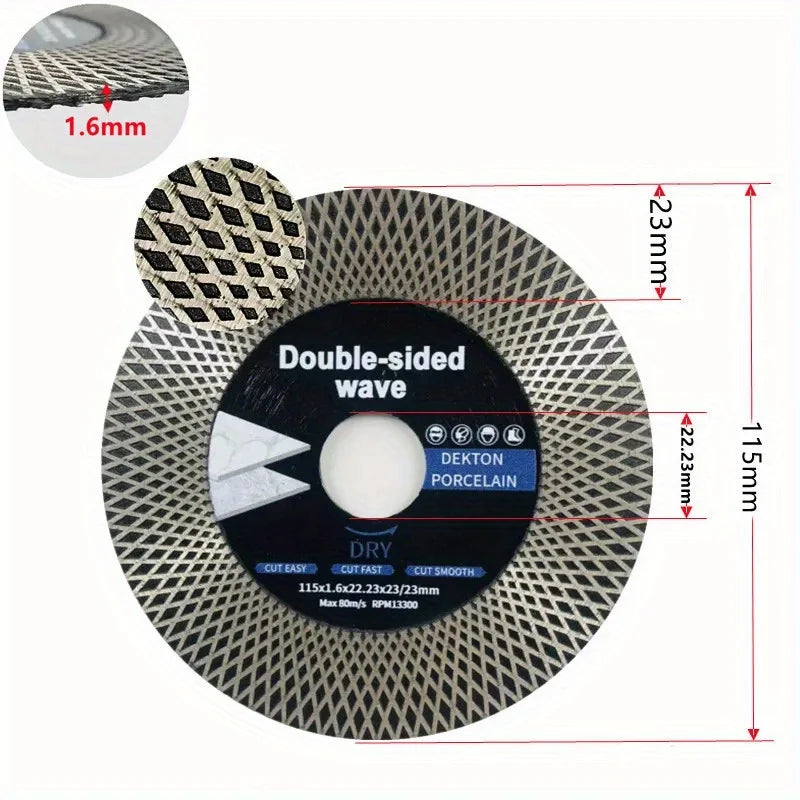 Disque Diamant Turbo pour Meuleuse – Carrelage, Grès Cérame, Marbre & Granit – 115 / 125 mm - Shop Stone Creation