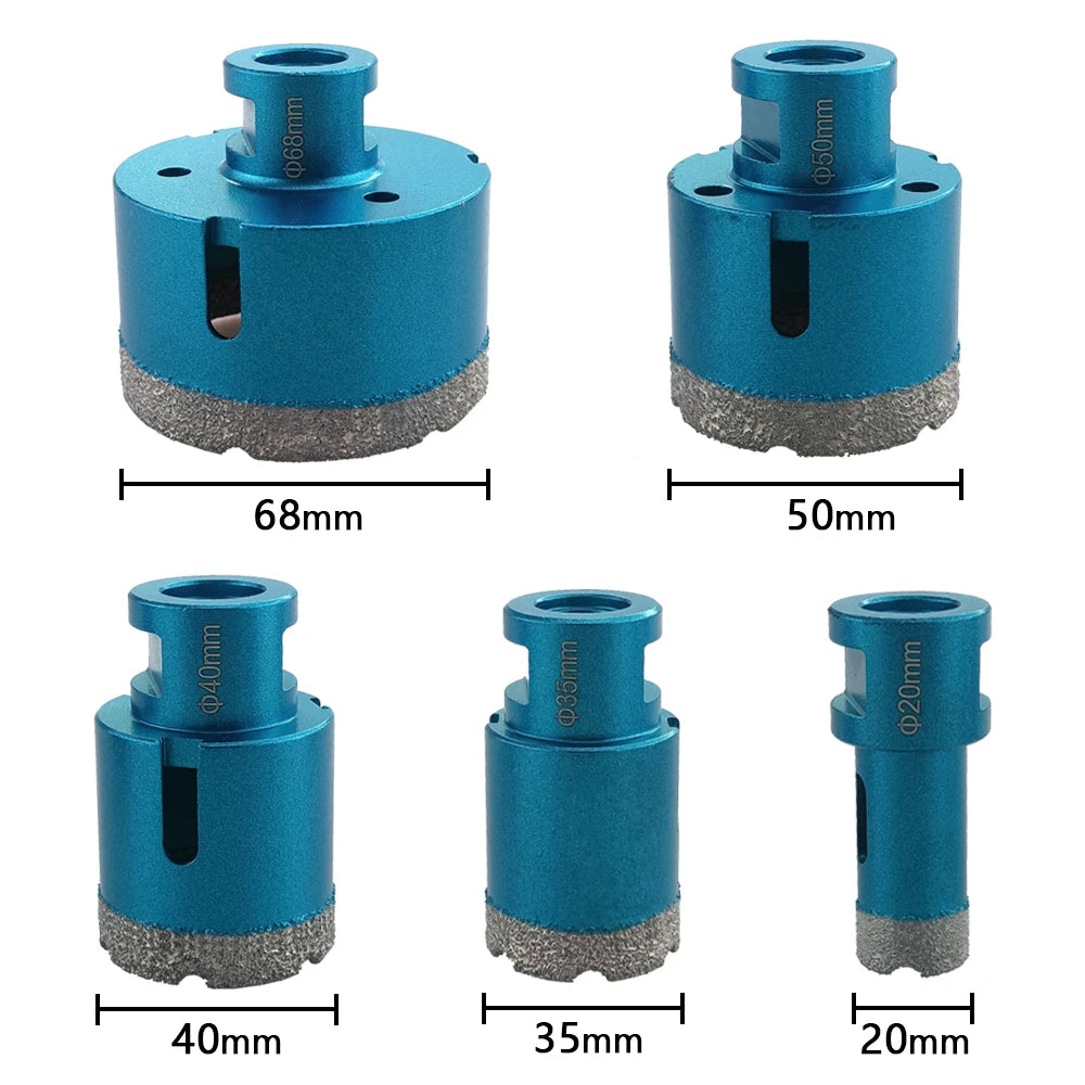 Coffret 5 Trépans Diamantés M14 pour Meuleuse d’Angle – Carrelage, Grès Cérame, Marbre & Granit - Shop Stone Creation