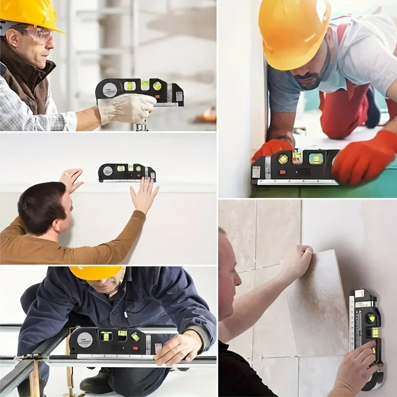 Niveau à bulle laser multiposition avec règle intégrée – Alignement horizontal & vertical - Shop Stone Creation