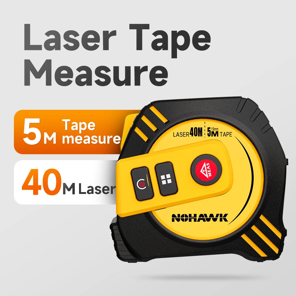Mètre Laser 2-en-1 Rechargeable USB – Télémètre Laser 40 m / 80 m + Ruban 5 m - Shop Stone Creation