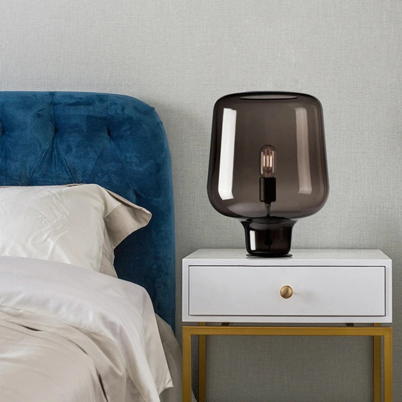 Lampe de table LED design en verre – Éclairage décoratif moderne | Stone Creation