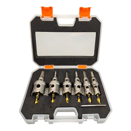 Coffret 6 Scies-Cloches TCT Carbure – Métal, Inox, Acier & Aluminium – Ø 16 à 32 mm - Shop Stone Creation
