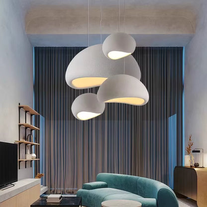 Lampe Suspendue Kumo Stone — Design Wabi Sabi & Moderne