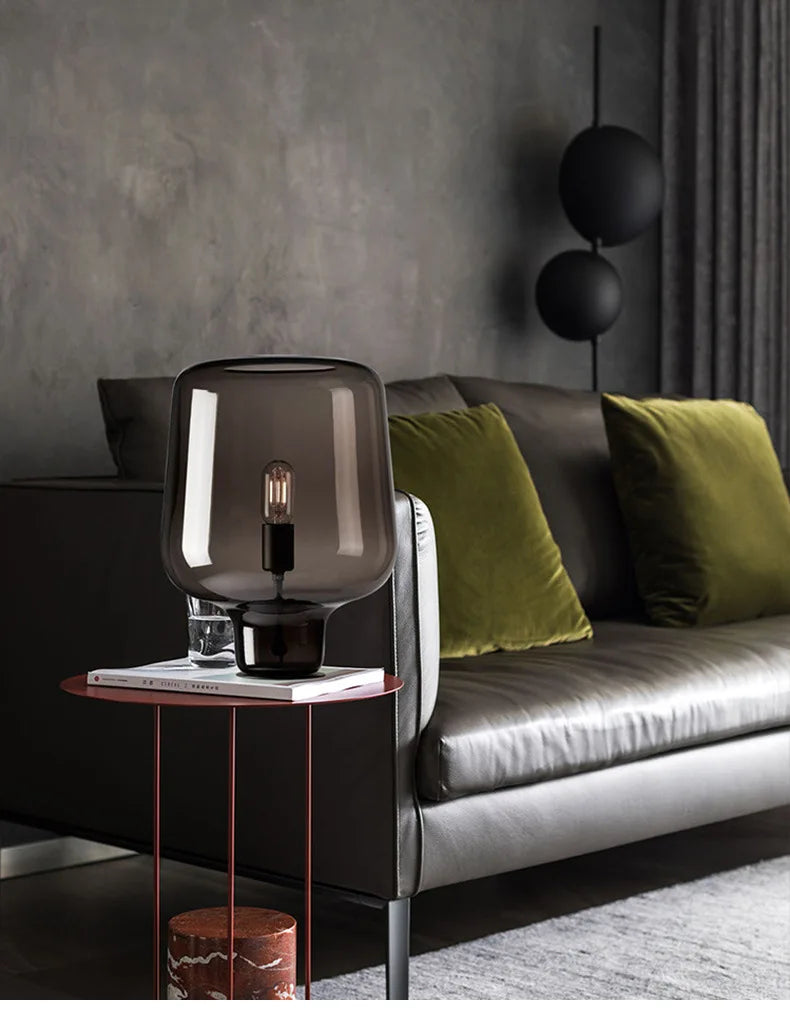Lampe de table LED design en verre – Éclairage décoratif moderne | Stone Creation