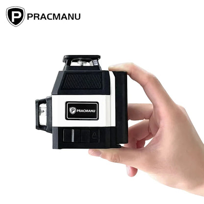 PRACMANU – Niveau Laser 3D 12 Lignes Auto-Nivelant 360° (Laser Vert) - Shop Stone Creation