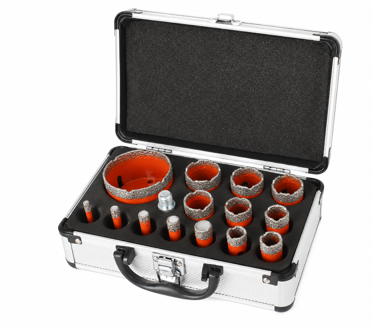 Coffret 15 Pièces Trépans Diamantés M14 – Carrelage, Grès Cérame, Marbre & Granit – Ø 6 à 68 mm - Shop Stone Creation